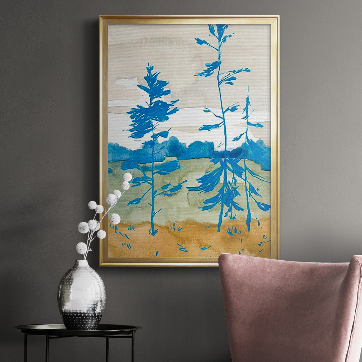 Cerulean Spruce II Premium Framed Print - Ready to Hang