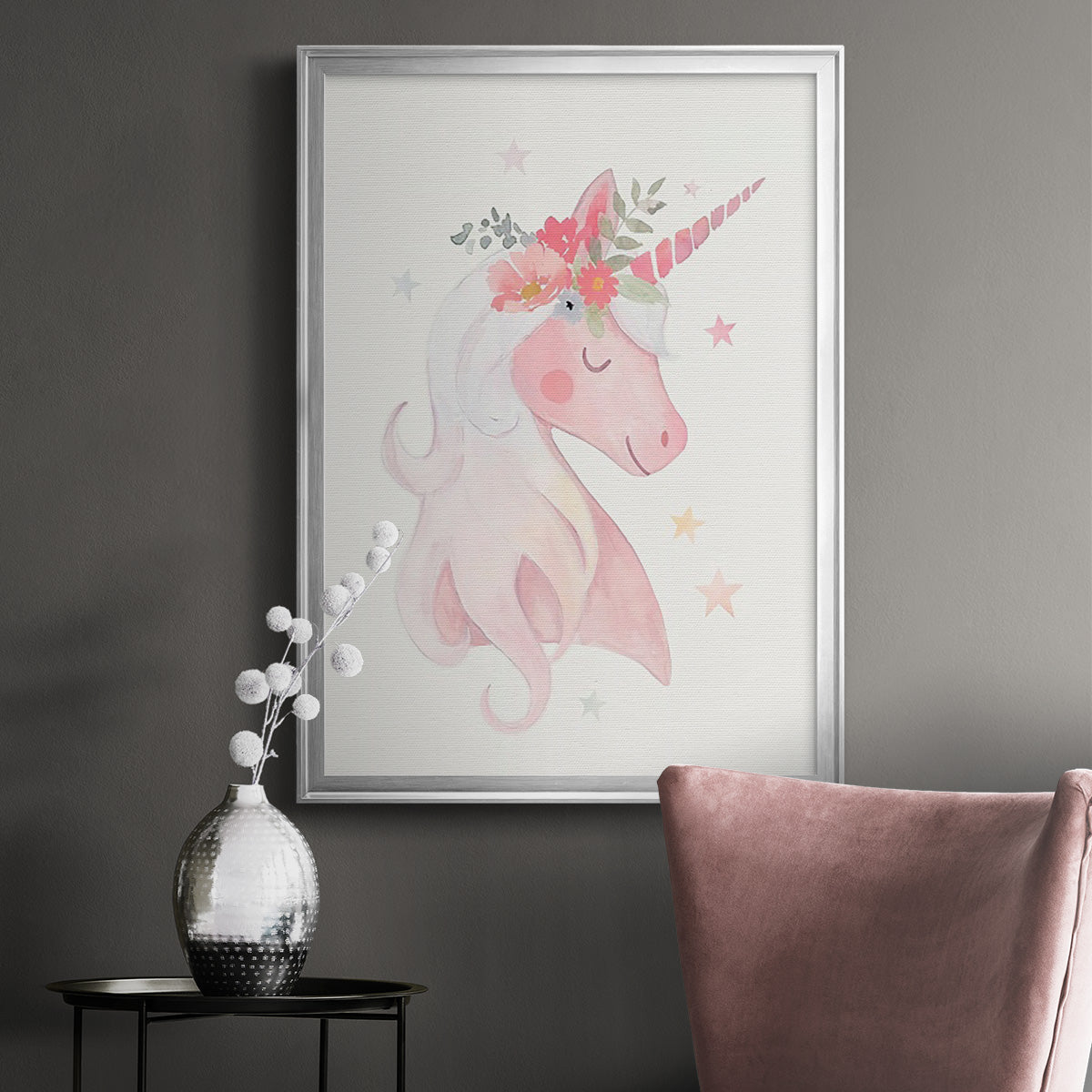 Sweet Unicorn II Premium Framed Print - Ready to Hang