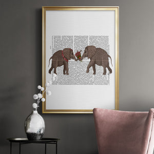 Elephant Bouquet, Landscape Premium Framed Print - Ready to Hang