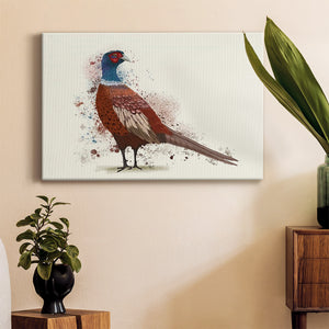 Pheasant Splash 5 Premium Gallery Wrapped Canvas - Ready to Hang