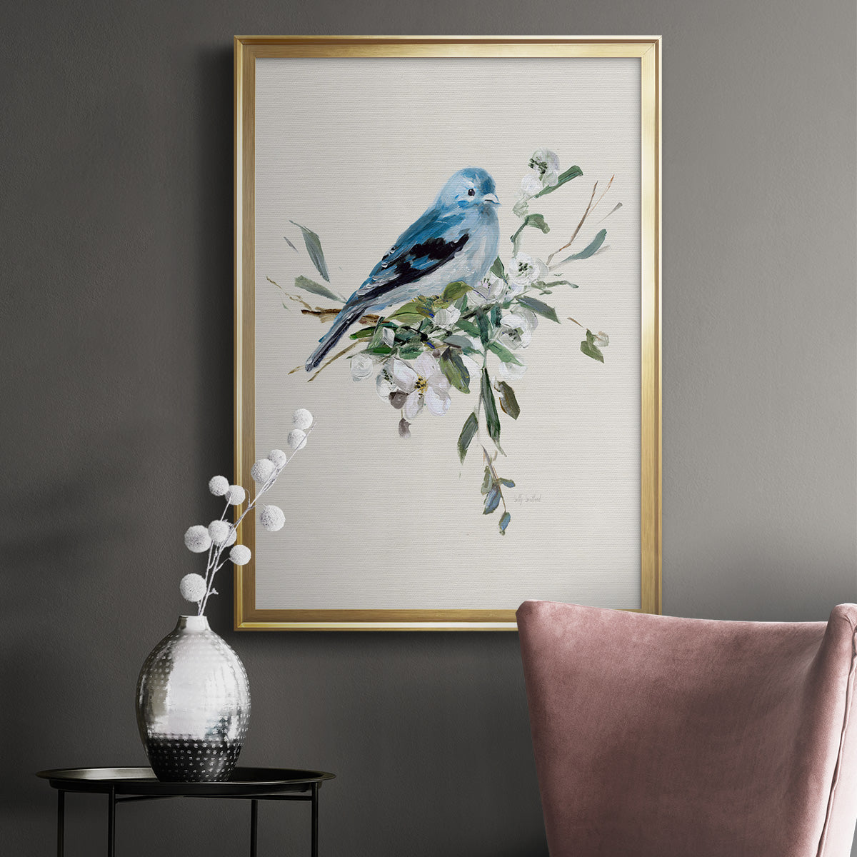 Bluebird Happy I Premium Framed Print - Ready to Hang