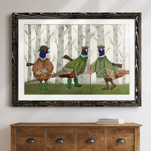 Pheasant Shooting Party Group 2-Premium Framed Print - Ready to Hang