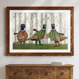 Pheasant Shooting Party Group 2-Premium Framed Print - Ready to Hang