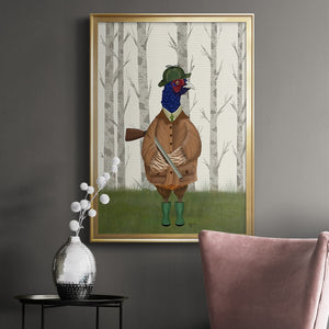 Pheasant Shooting Party 3 Premium Framed Print - Ready to Hang