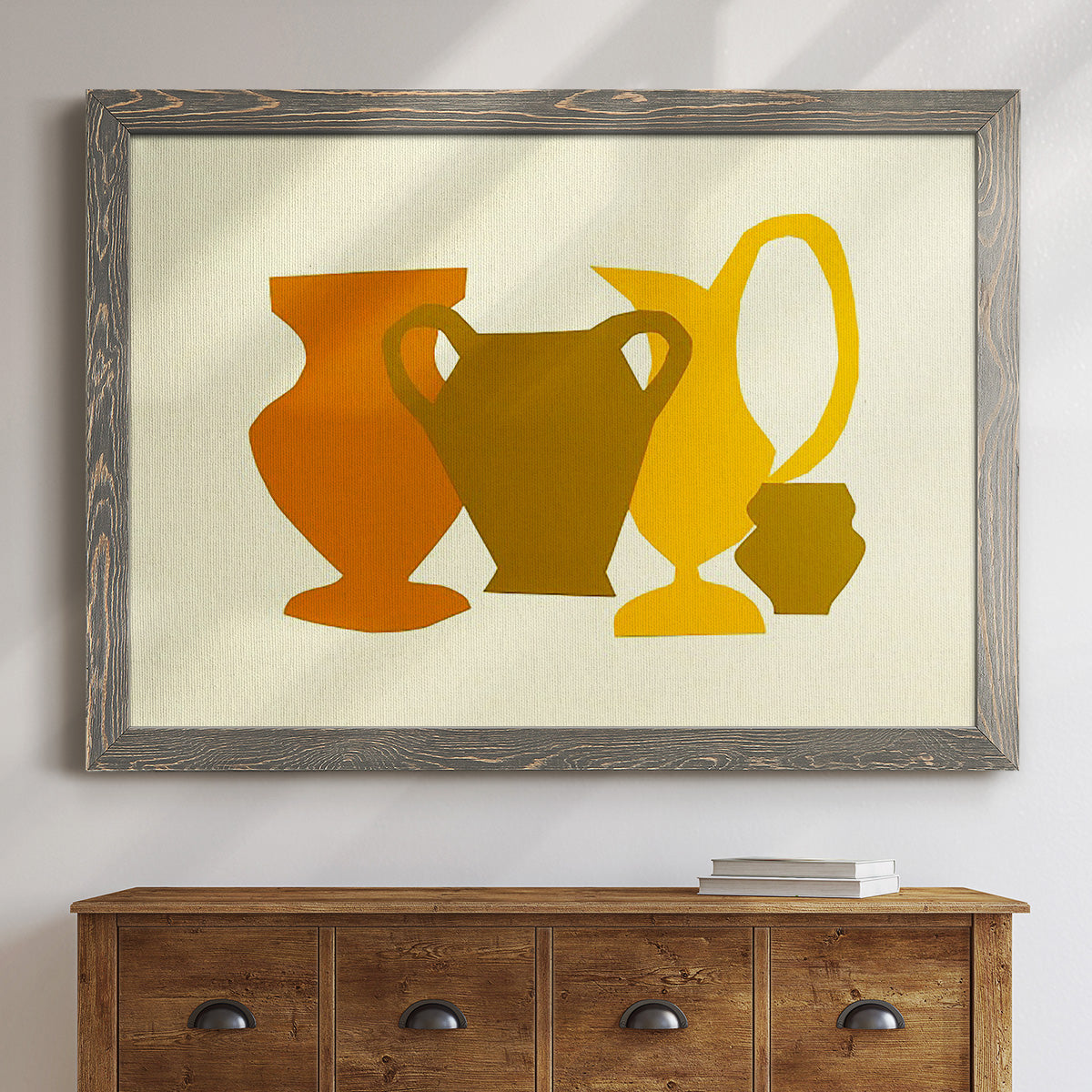 Posing Pottery II-Premium Framed Canvas - Ready to Hang