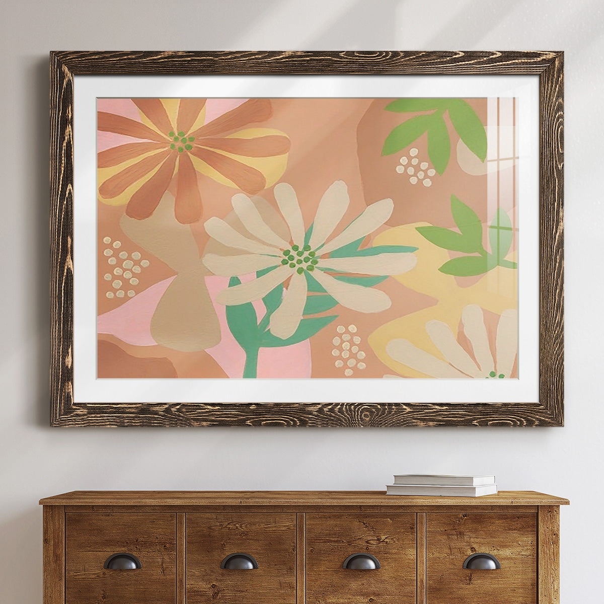 Neutral Blooms III-Premium Framed Print - Ready to Hang