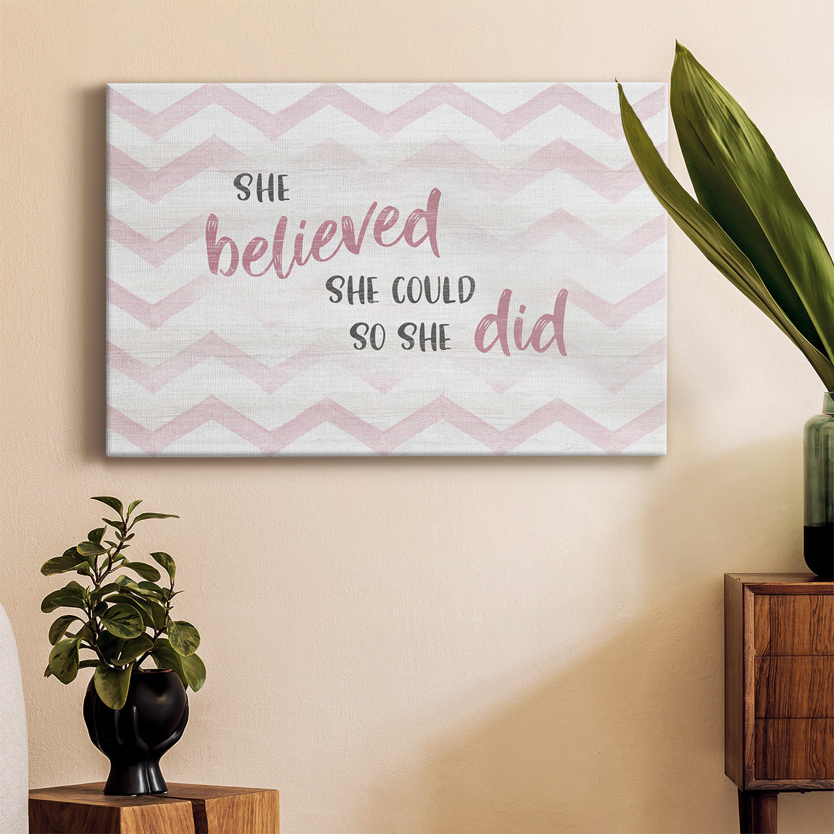 Believed She Could Premium Gallery Wrapped Canvas - Ready to Hang