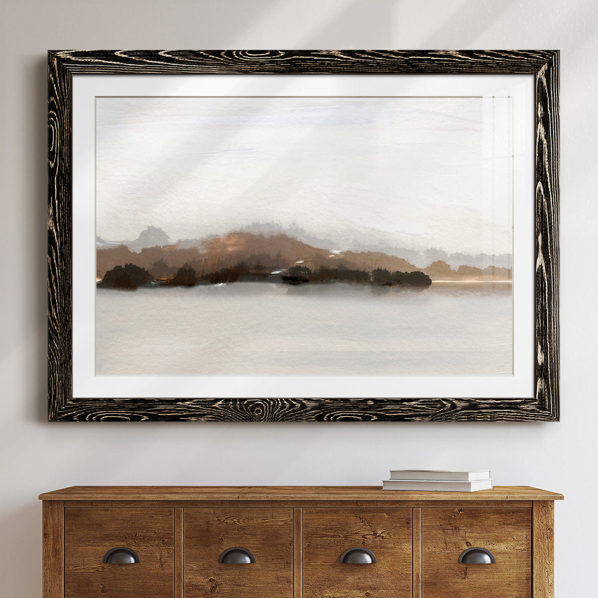 Slauson Mountain at Dusk-Premium Framed Print - Ready to Hang