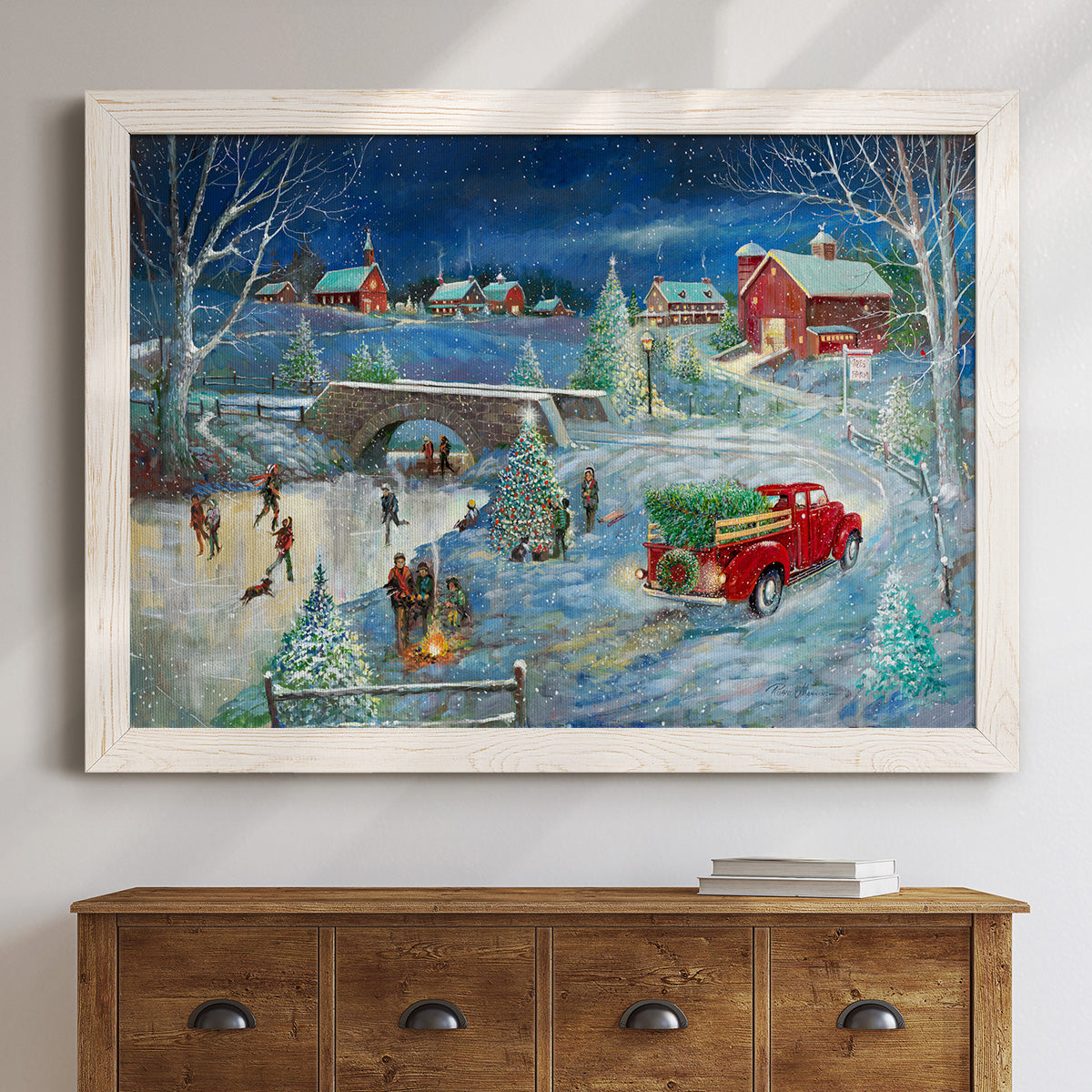 Warm Holiday Memories-Premium Framed Canvas - Ready to Hang