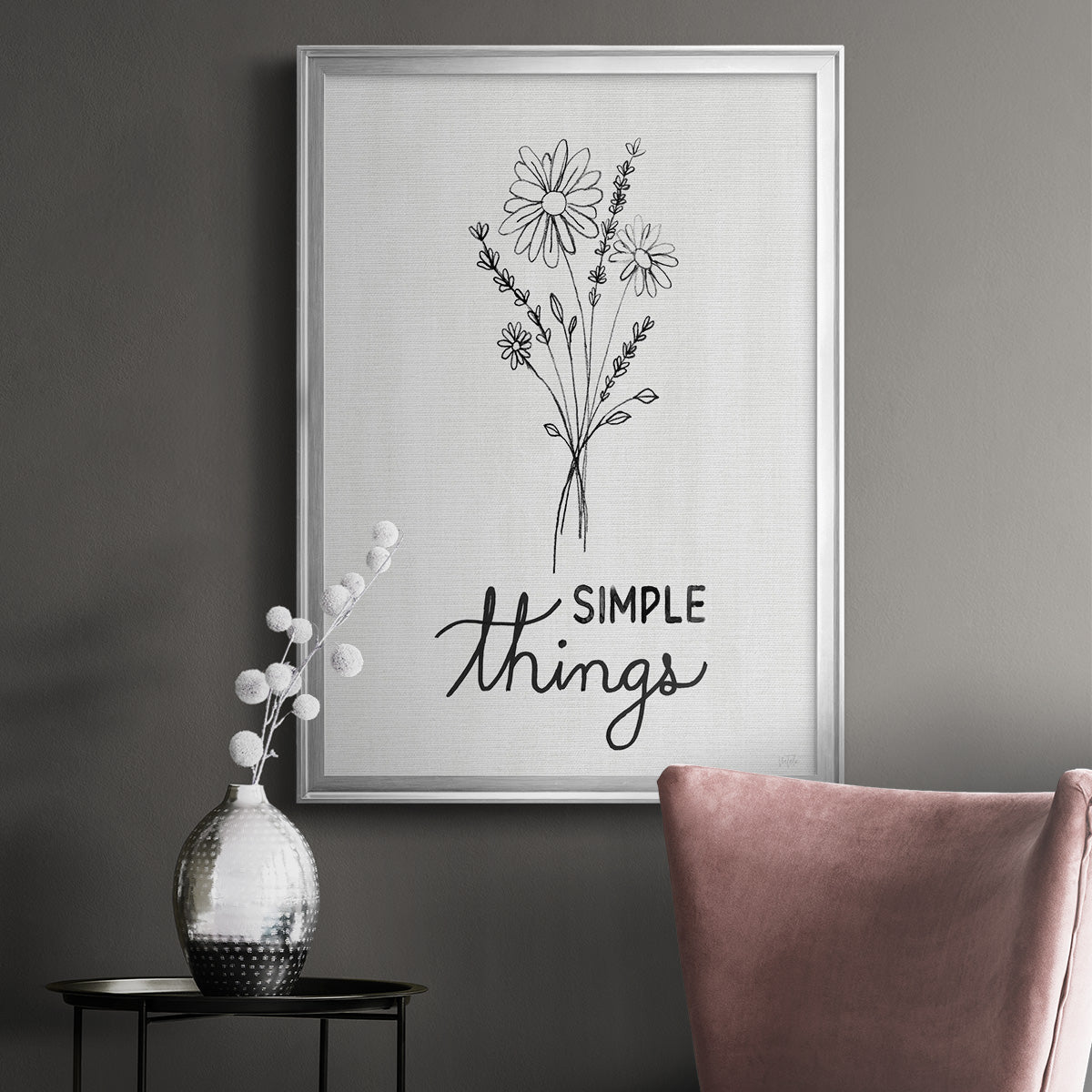 Simple Things Sketch Premium Framed Print - Ready to Hang