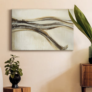 Catching a Metallic Wave Premium Gallery Wrapped Canvas - Ready to Hang