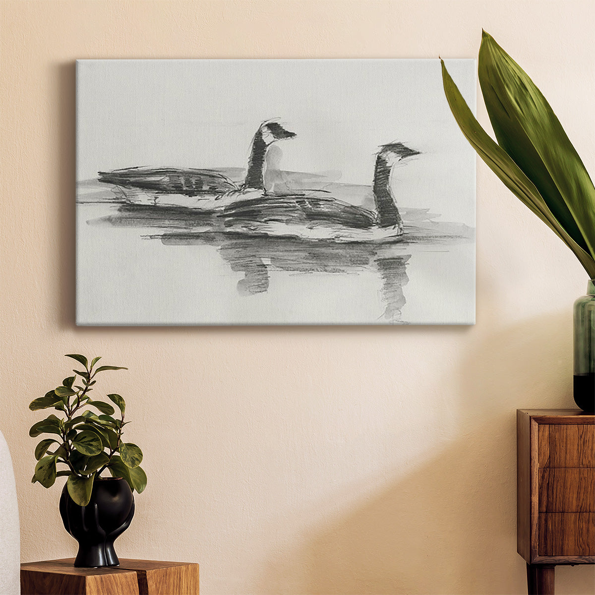 Geese Study I Premium Gallery Wrapped Canvas - Ready to Hang