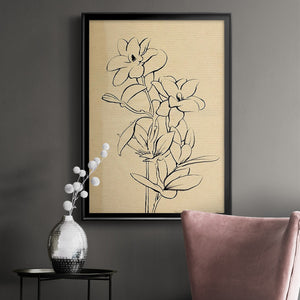 Magnolia Sketch I Premium Framed Print - Ready to Hang