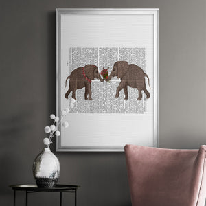 Elephant Bouquet, Landscape Premium Framed Print - Ready to Hang