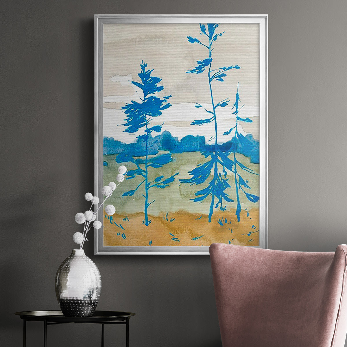 Cerulean Spruce II Premium Framed Print - Ready to Hang