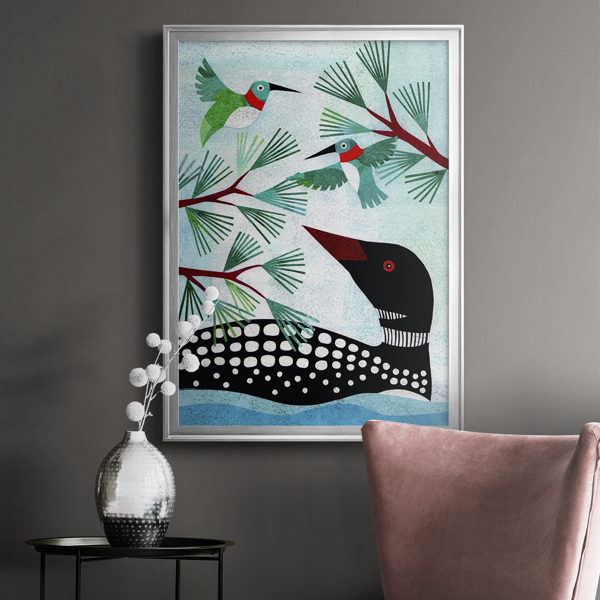 Forest Creatures IX Premium Framed Print - Ready to Hang