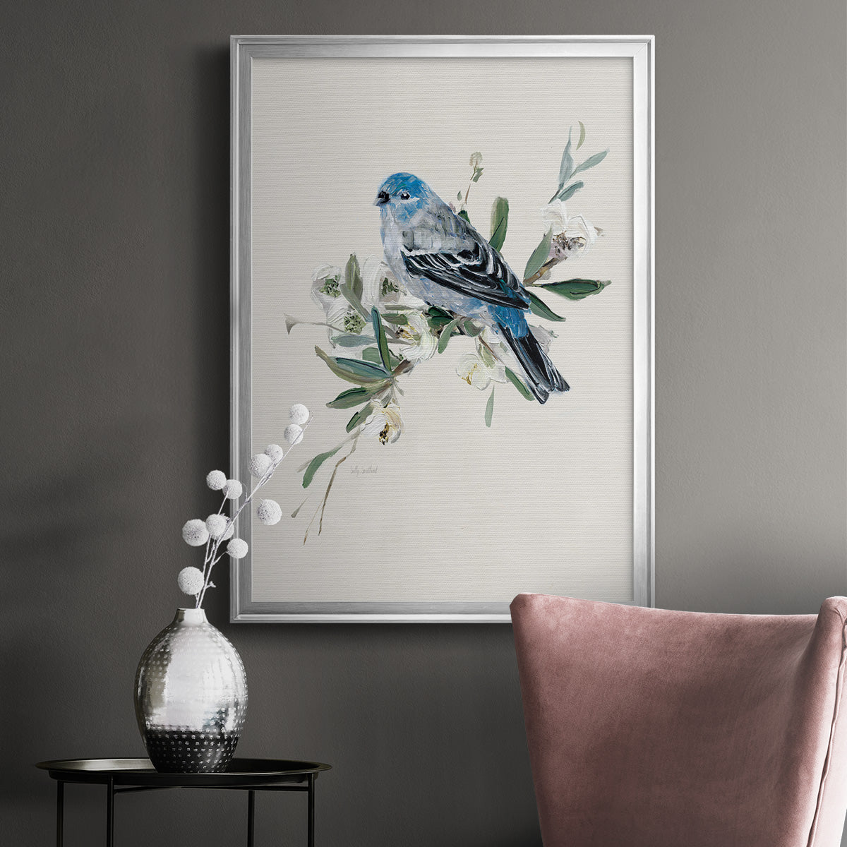 Bluebird Happy II Premium Framed Print - Ready to Hang
