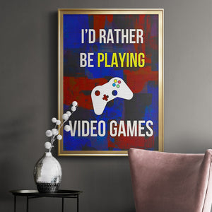 Gamer at Play III Premium Framed Print - Ready to Hang