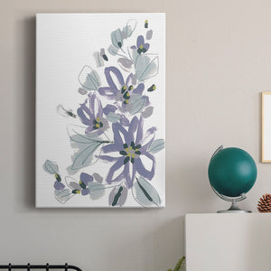 Periwinkle Patch IV Premium Gallery Wrapped Canvas - Ready to Hang