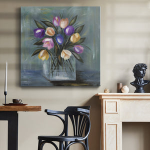 Mixed Pastel Bouquet II-Premium Gallery Wrapped Canvas - Ready to Hang