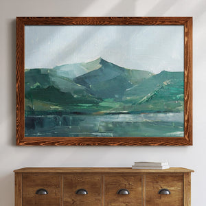 Green Grey Mountains I-Premium Framed Canvas - Ready to Hang