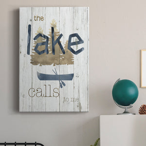 Lake Calls Me Premium Gallery Wrapped Canvas - Ready to Hang