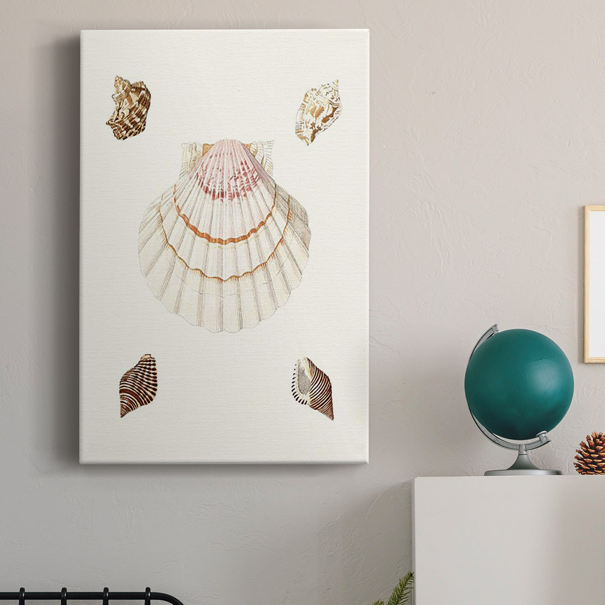 Pastel Knorr Shells IV Premium Gallery Wrapped Canvas - Ready to Hang
