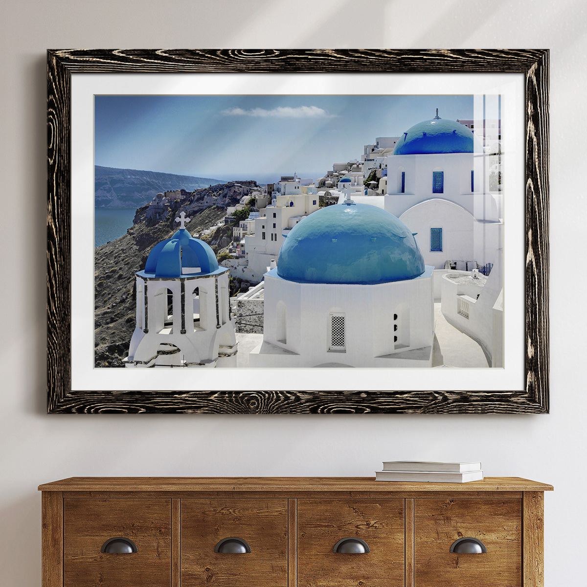 Santorini Saturday-Premium Framed Print - Ready to Hang