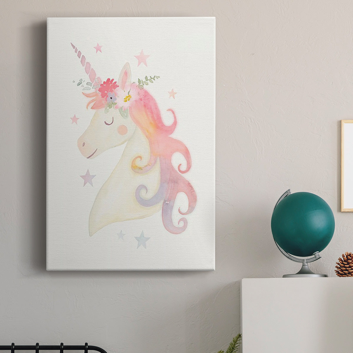 Sweet Unicorn I Premium Gallery Wrapped Canvas - Ready to Hang