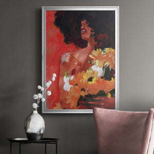 Through the Flowers I Premium Framed Print - Ready to Hang