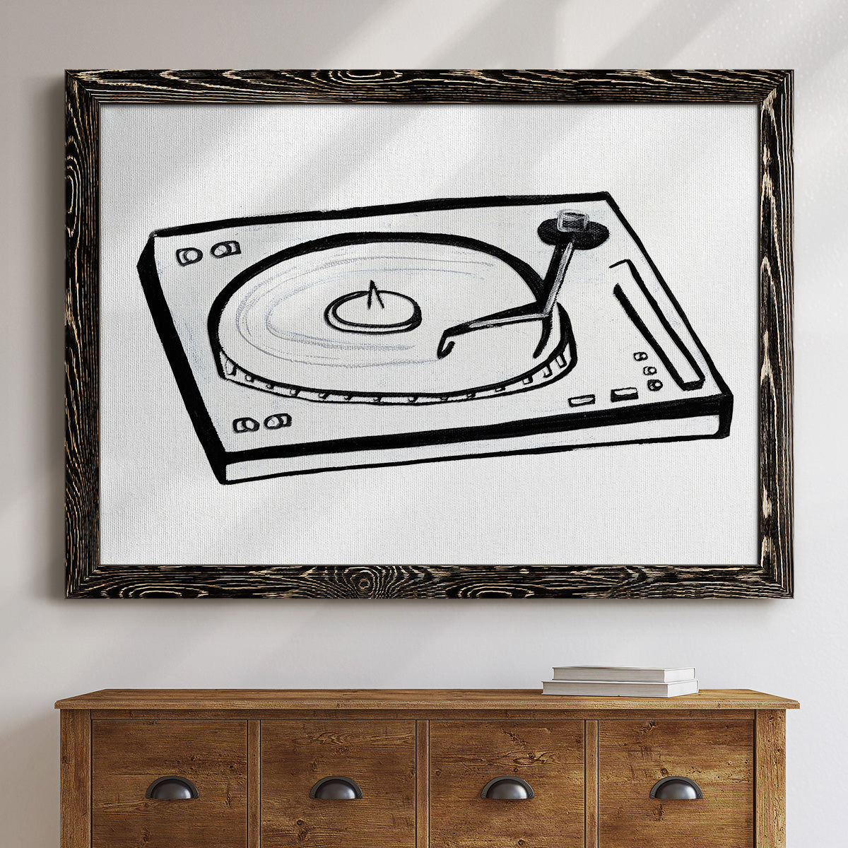 Vinyl Sketch-Premium Framed Canvas - Ready to Hang