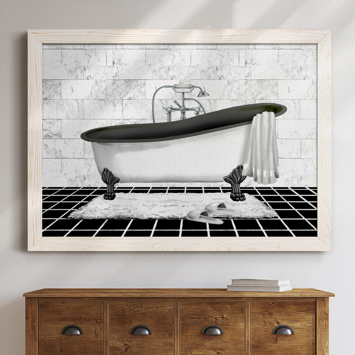 Modern Bath II-Premium Framed Canvas - Ready to Hang