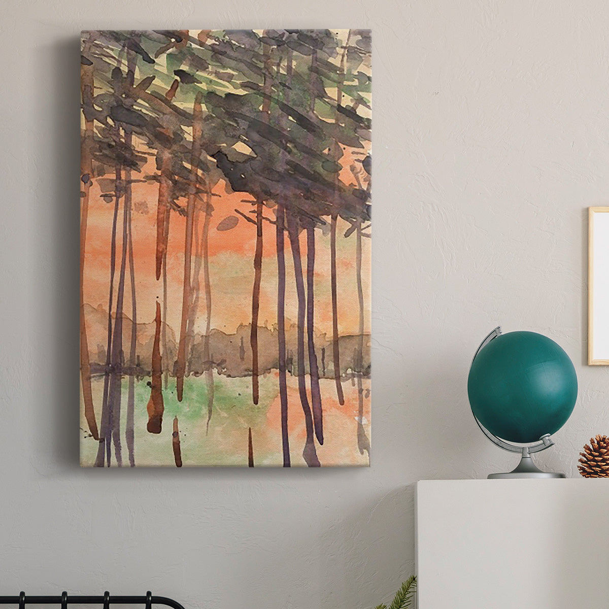 Between the Trees I Premium Gallery Wrapped Canvas - Ready to Hang