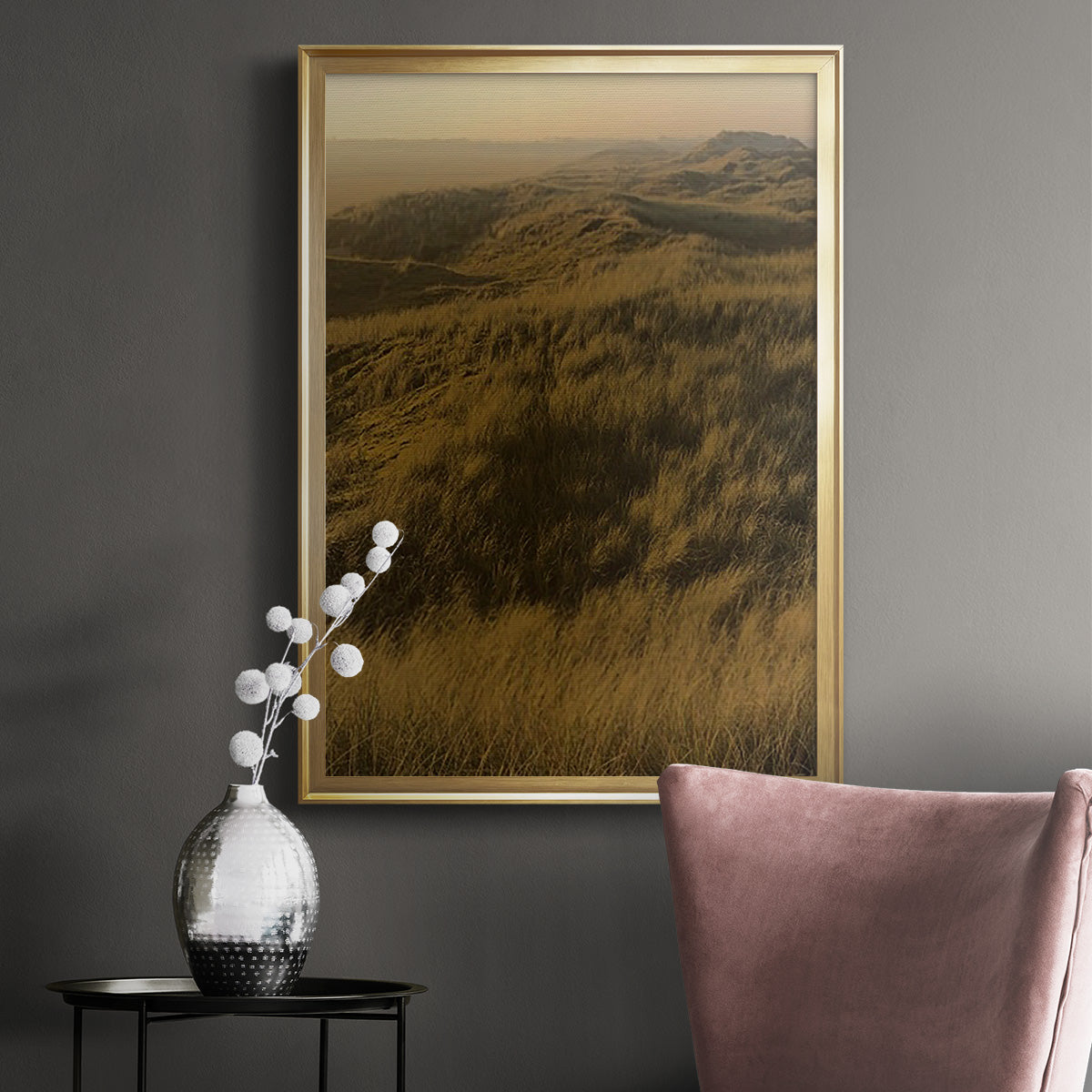 Golden Fog I Premium Framed Print - Ready to Hang