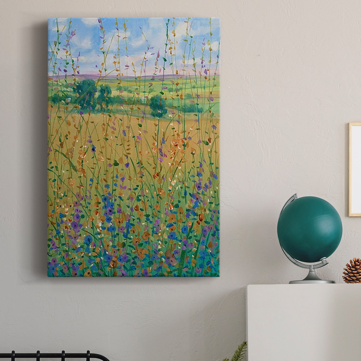 Wildflower Path I Premium Gallery Wrapped Canvas - Ready to Hang
