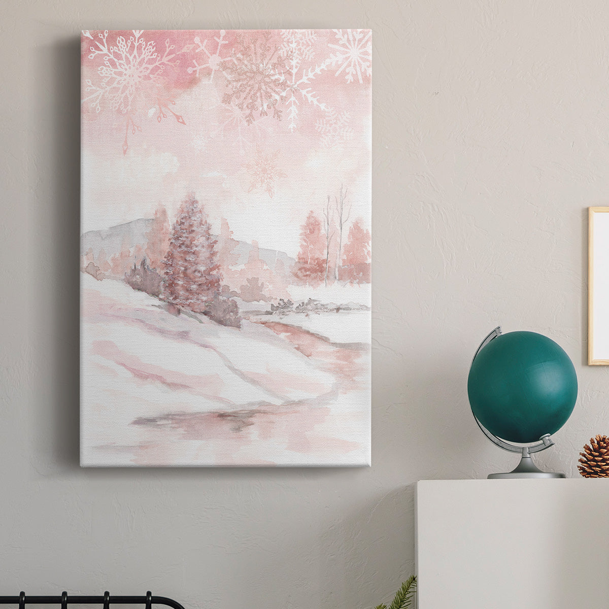 Blush Winter Premium Gallery Wrapped Canvas - Ready to Hang
