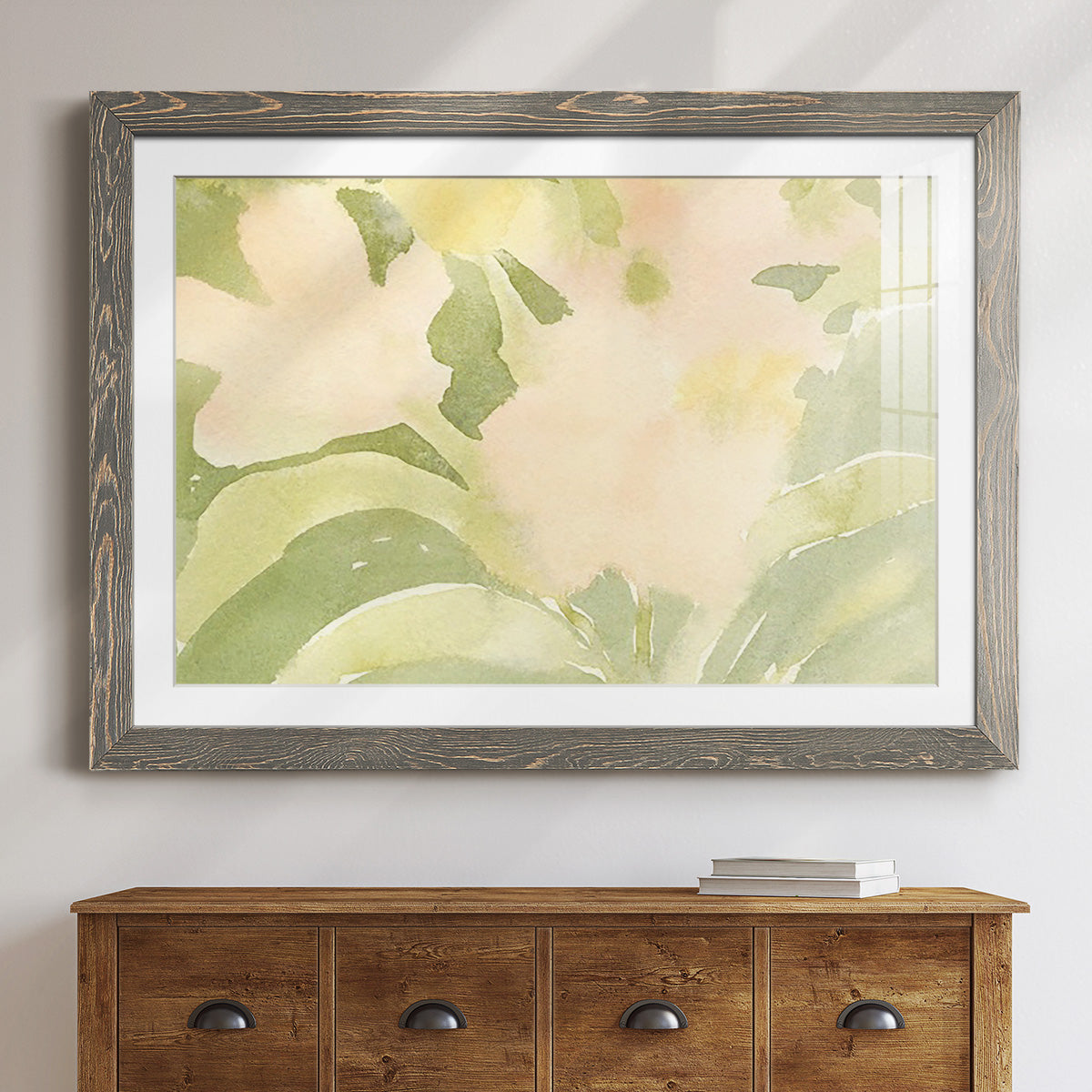 Verdant Floral Abstract II-Premium Framed Print - Ready to Hang