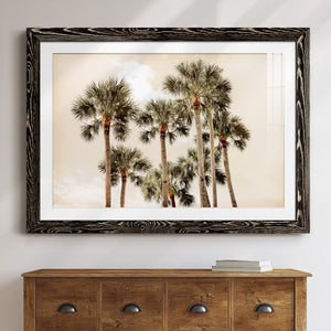 Blushing Palms-Premium Framed Print - Ready to Hang