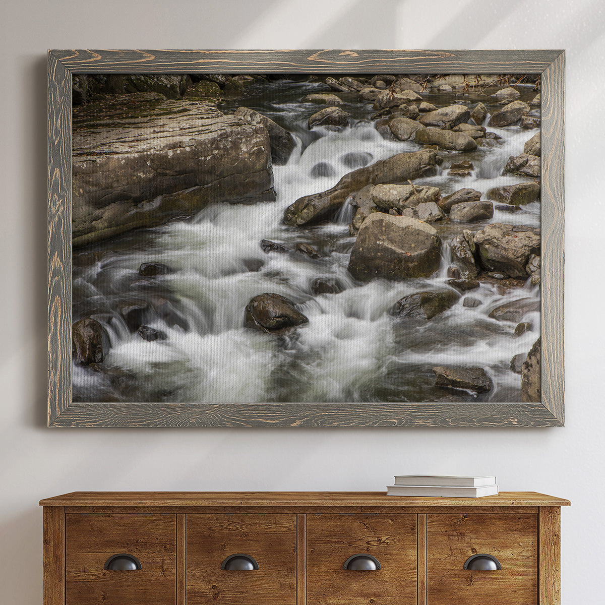 Rushing Calm-Premium Framed Canvas - Ready to Hang