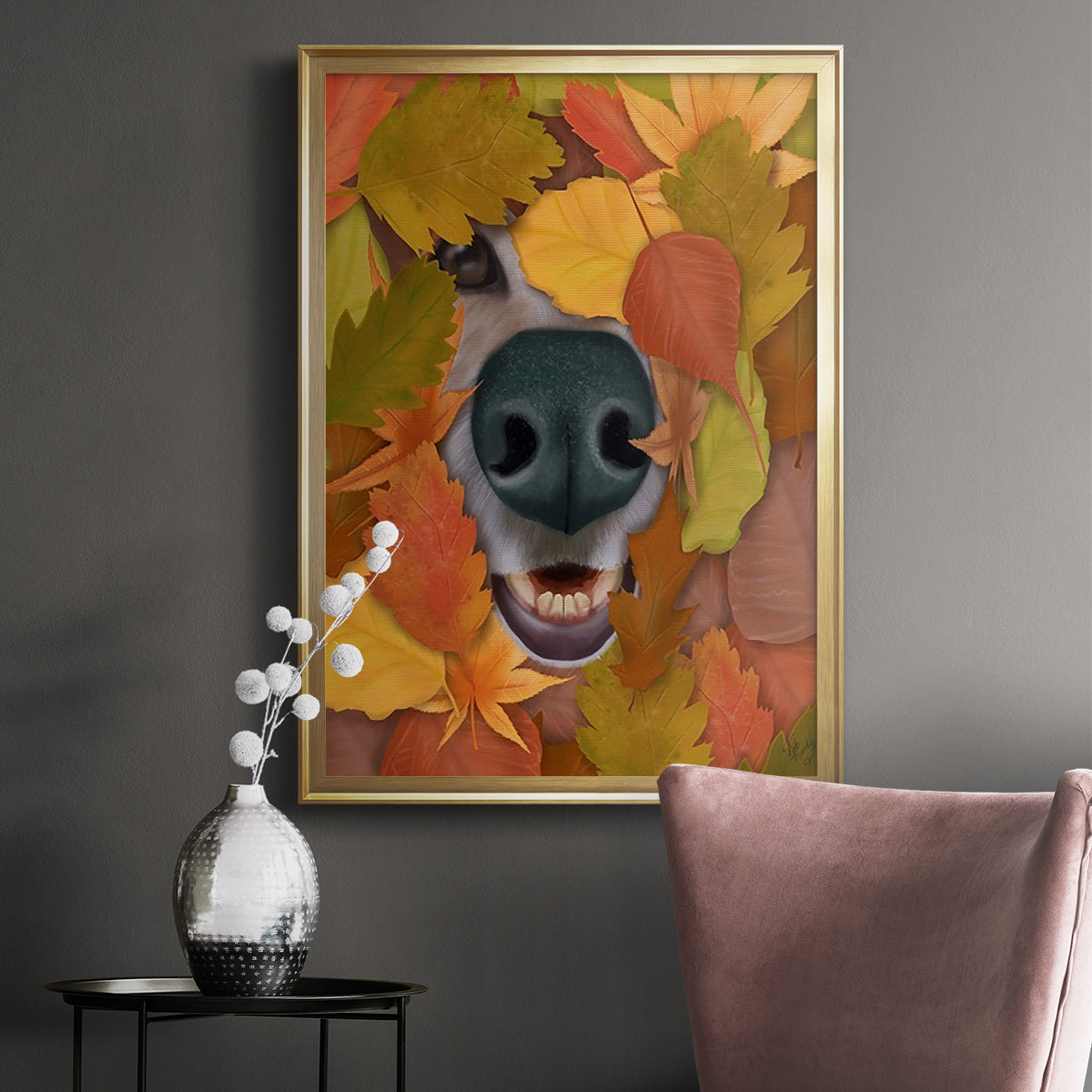 Sniffing Out Autumn Premium Framed Print - Ready to Hang