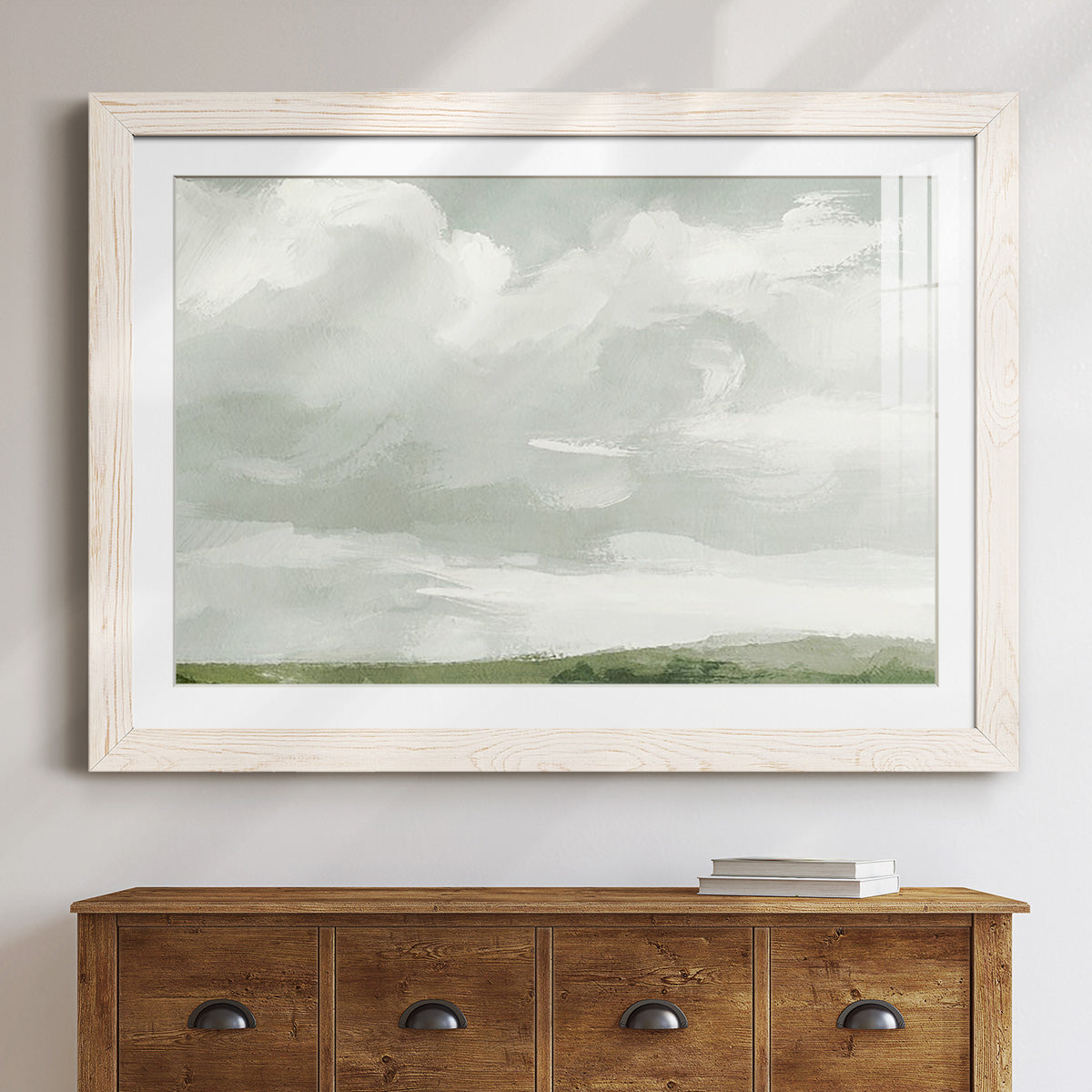 Gray Stone Sky III-Premium Framed Print - Ready to Hang