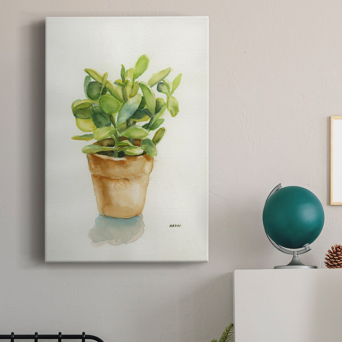 Succulent I Premium Gallery Wrapped Canvas - Ready to Hang