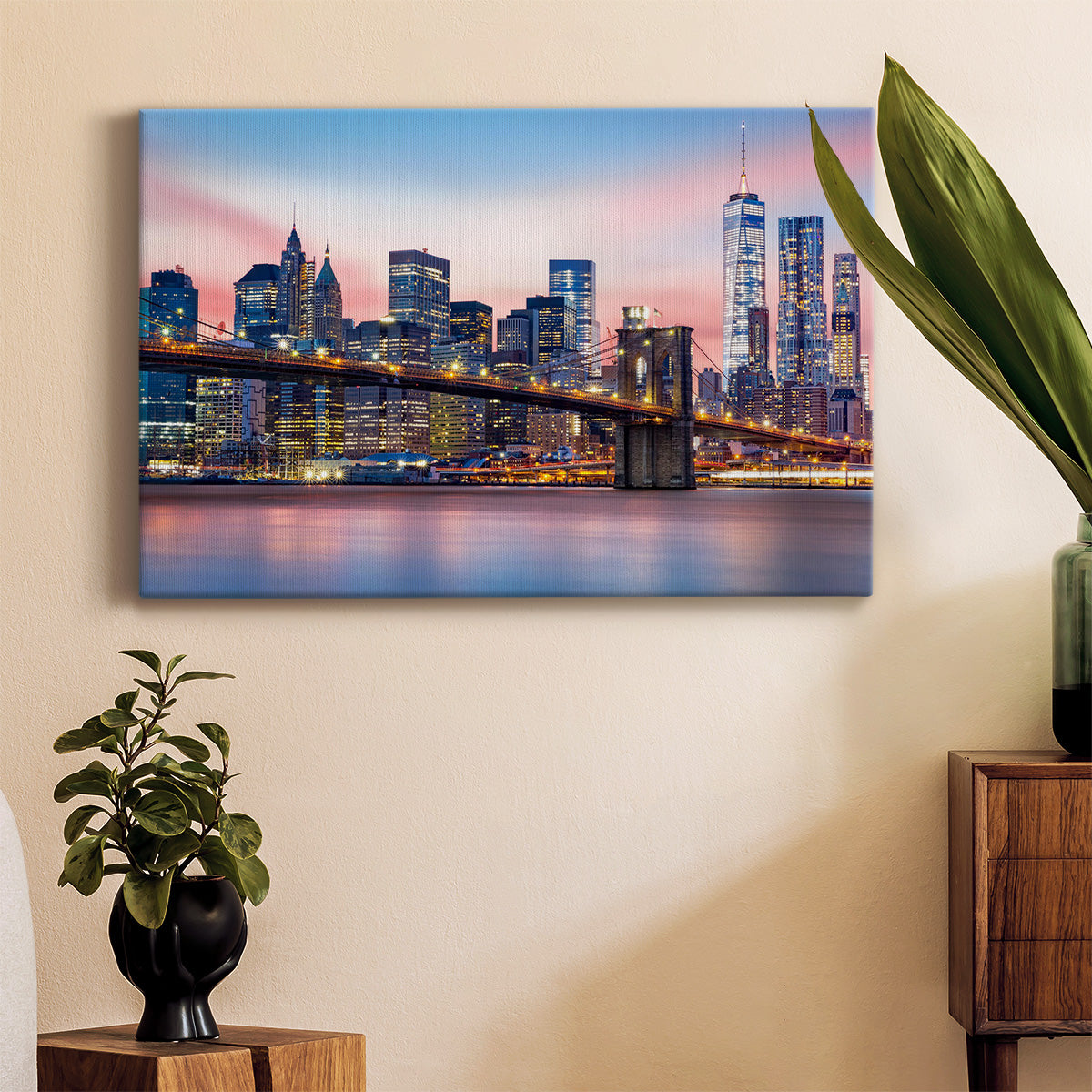 Brooklyn Bridge Premium Gallery Wrapped Canvas - Ready to Hang