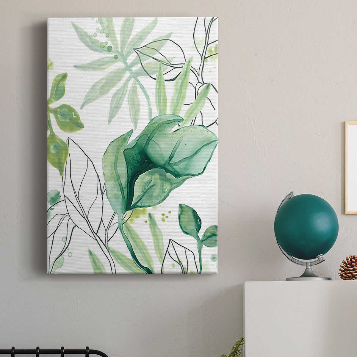 Tropical Palm Chorus II Premium Gallery Wrapped Canvas - Ready to Hang