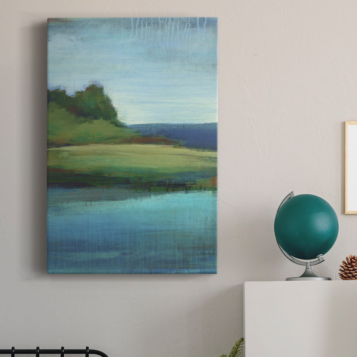 Silent Lakeside I Premium Gallery Wrapped Canvas - Ready to Hang