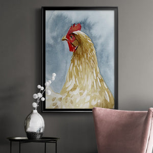 Chicken Portrait I Premium Framed Print - Ready to Hang