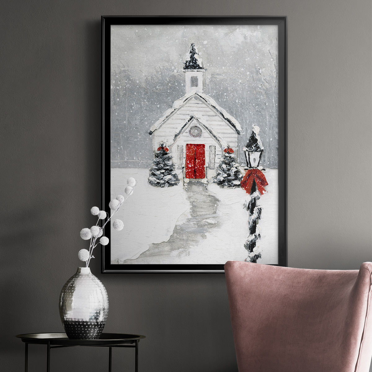 Soft Silent Night Premium Framed Print - Ready to Hang