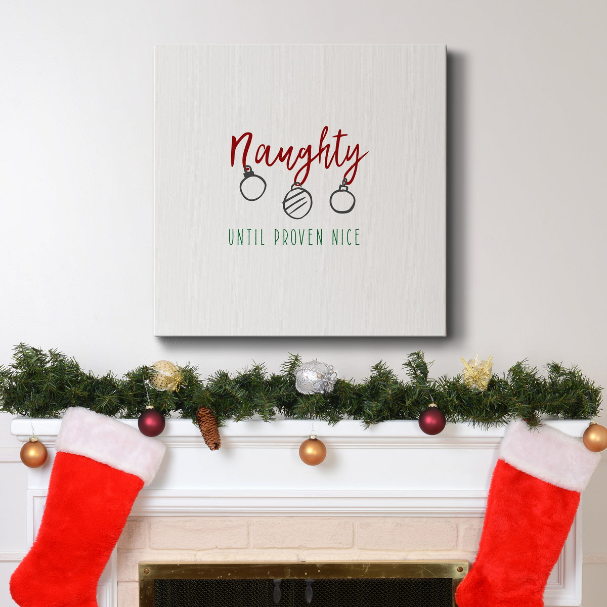 Naughty-Premium Gallery Wrapped Canvas - Ready to Hang