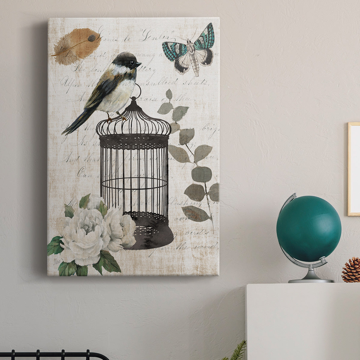 Vintage Menagerie I Premium Gallery Wrapped Canvas - Ready to Hang