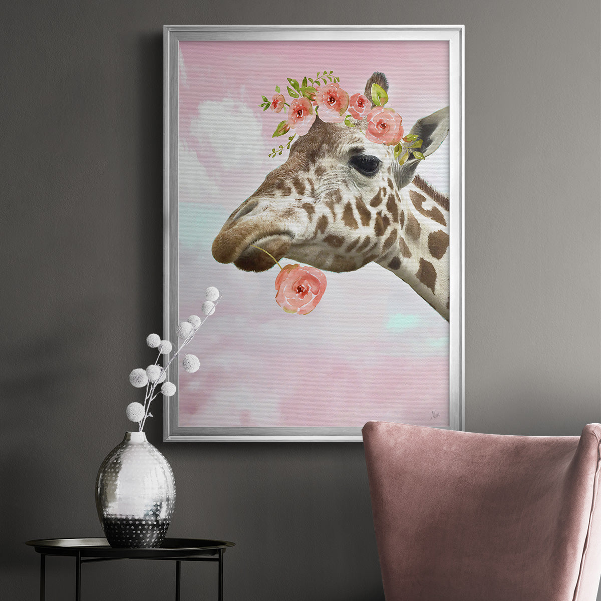 Floral Fun II Premium Framed Print - Ready to Hang